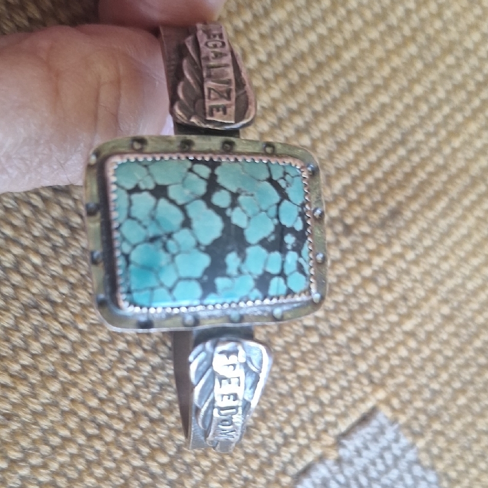 Vintage Sweet Bird Studio " Legalize FREEDOM " Bracelet